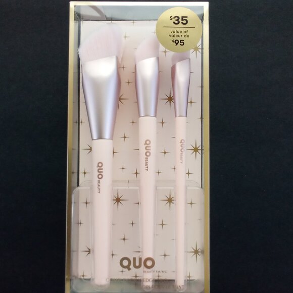 QUO BEAUTY FACE BRUSHES, COMPLEXION WEDGE TRIO and FLAWLESS FACE SET, 7 in TOTAL - Picture 7 of 11